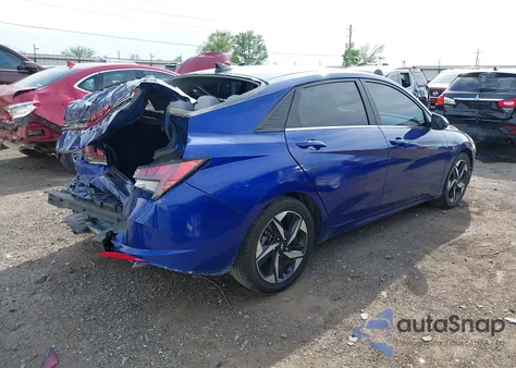 2021 Hyundai Elantra Limited из США, поврежденный, VIN 5NPLP4AG2MH043498